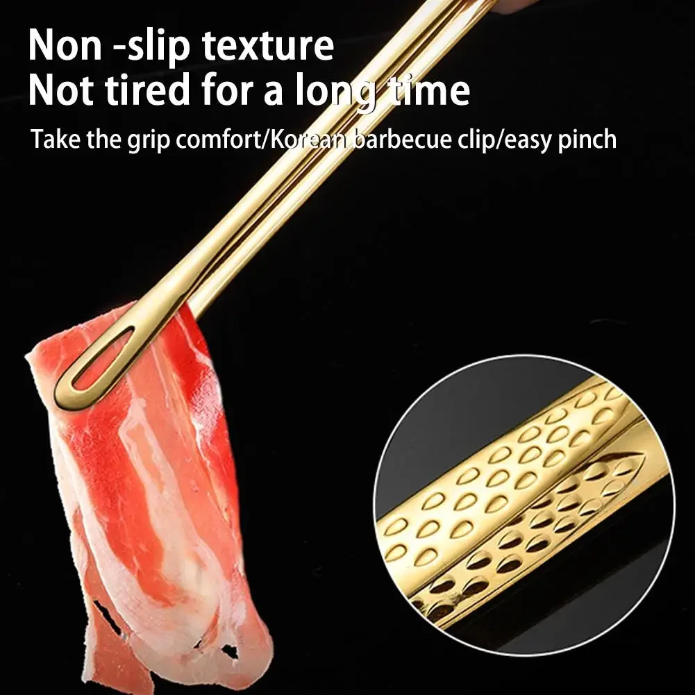 Food Tongs Stainless Steel Food Tongs Long Handle Non-Slip Barbecue Tongs Steak Kitchen Cooking Tools Kitchen Accessories Food Tong