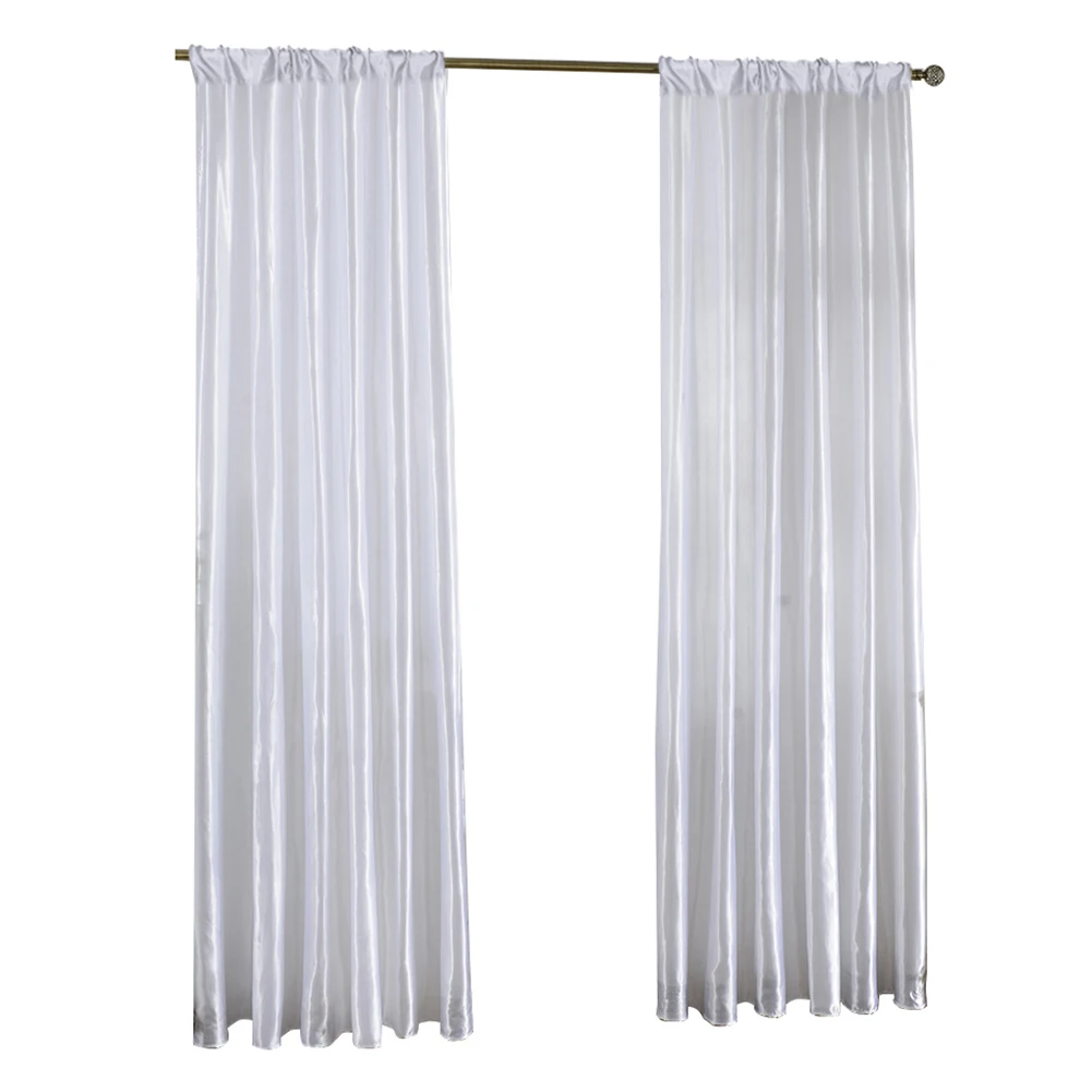 Modern Satin Window Curtains 5