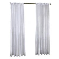 Modern Solid Satin Door Window Curtain Ornamental and Practical Integration Nice Room Semi-shading Drape Curtains 5