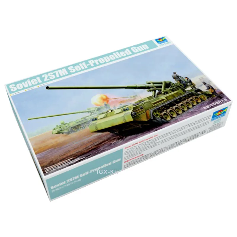 

Trumpeter 05592 1/35 Soviet 2S7M Self-Propelled Gun SPG Military Assembly Plastic Children Toy Handcraft Model Building Kit