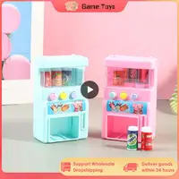Hot-selling Children's Simulation Mini-coin-operated Beverage Vending Machine Self-service Beverage Cute Funny Toys For Children 1