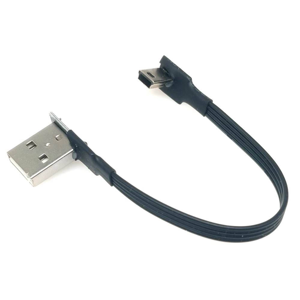 Mini USB B Type 5pin Male UP Down Left Right Angled 90 Degree to USB 2.0 Male Data Cable 5CM-3M 5CM 10CM 20CM 30CM 50CM 1M 2M usb extension cable usb charging cable usb adapter cable usb cable adapter usb micro b cable