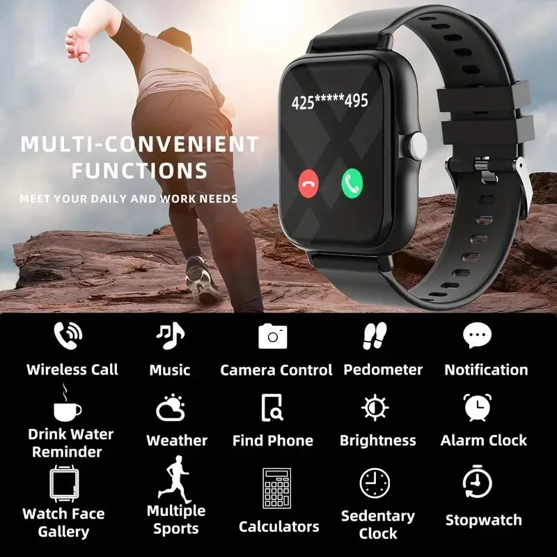 2026 New Smart Watch Bluetooth Talking Blood Oxygen/Blood Pressure Monitor Smart Watch for Women Men Holiday Gift 2