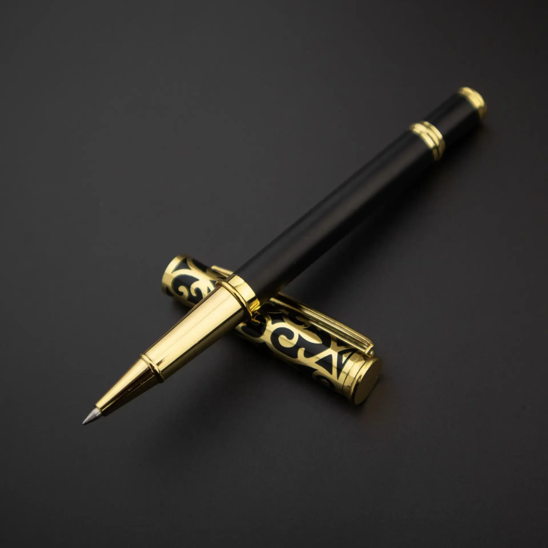 Metal Ball-point Pen Sculpture Pattern Roller Pen Office School Stationary Name Gift Multifunction Ballpoint Pen
