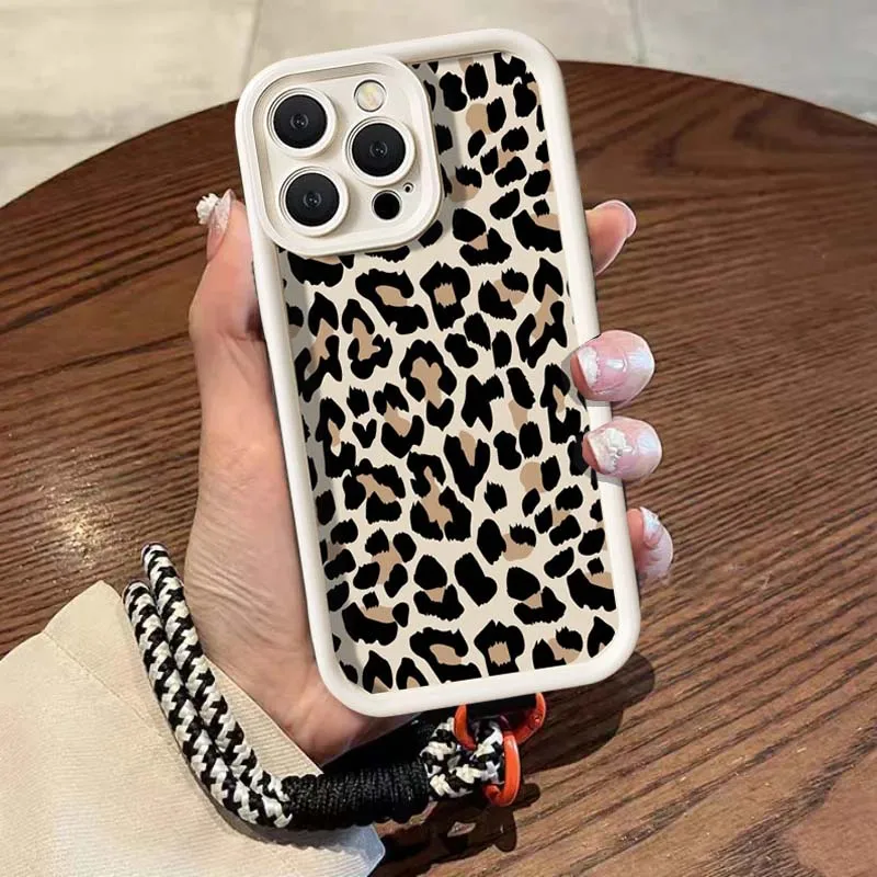 Leopard Print Universal Lanyard Phone Case Cover