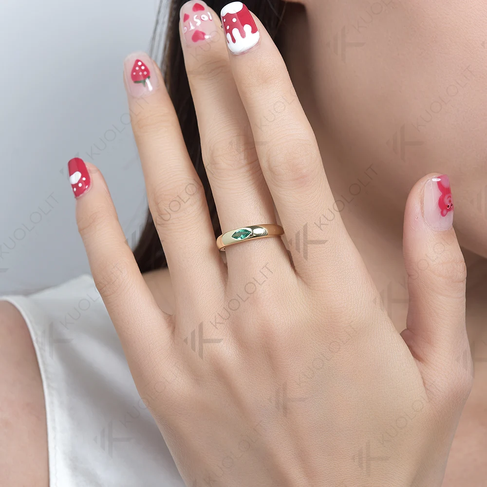 アクセサリー krmnrgeek Emerald Rings – K Jewelry Accessories