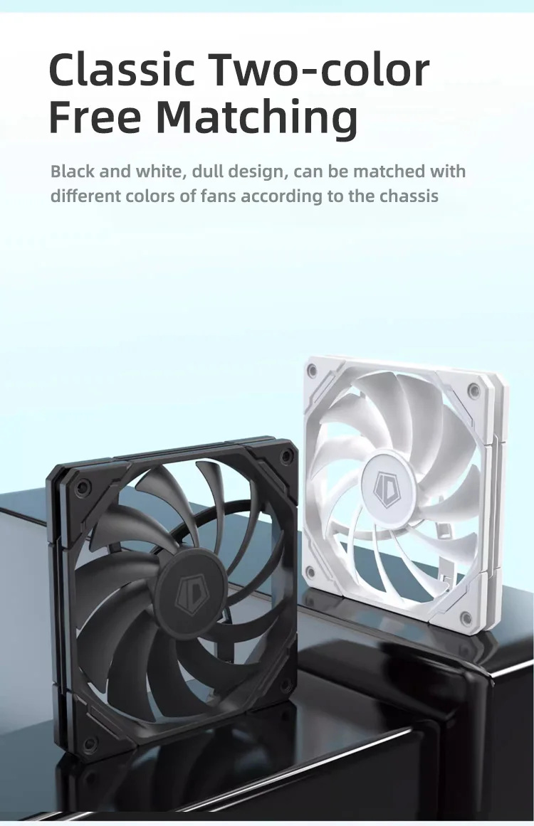 ID-COOLING TF-12015 120mm Cooling Fan Thinckness 15mm Ultra-Thin PC Case Fan 4Pi