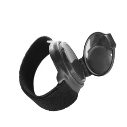 Enhanced Bicycle Rearview Mirror with Adjustable Arm and Wrist Strap (Black)