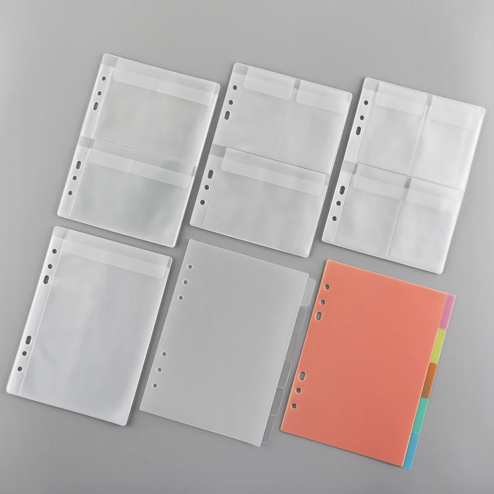 A5 Die Storage Book Binder Folders Page Protectors Pockets For DIY Photocard Stamp Album Storage Book Holder Envelopes Storages