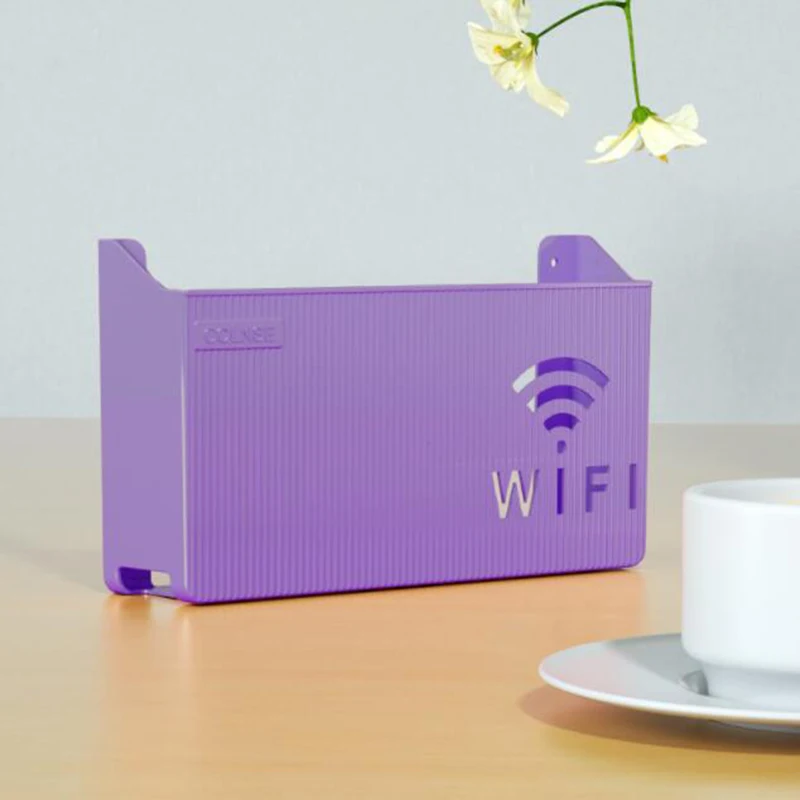  Caja de almacenamiento de enrutador WiFi grande, estante de  enrutador, soporte de pared, caja de almacenamiento de enrutador  inalámbrico, organizador de enrutador, contenedor de gestión de cables :  Todo lo demás