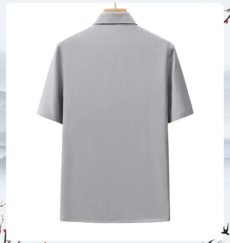 Einfarbige Herren-Sets Kleidung 2026 Sommer Kurzarm-Polos & Lange Hose 2-Teiliger Anzug Business Casual Oberteil T-Shirts & Jogginghose – Detail 13
