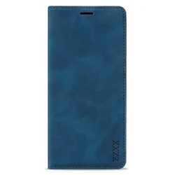 Leather Magnetic Flip Wallet Case - Skin-Friendly Card Holder Design for Redmi Note 11 (11S) (Blue)