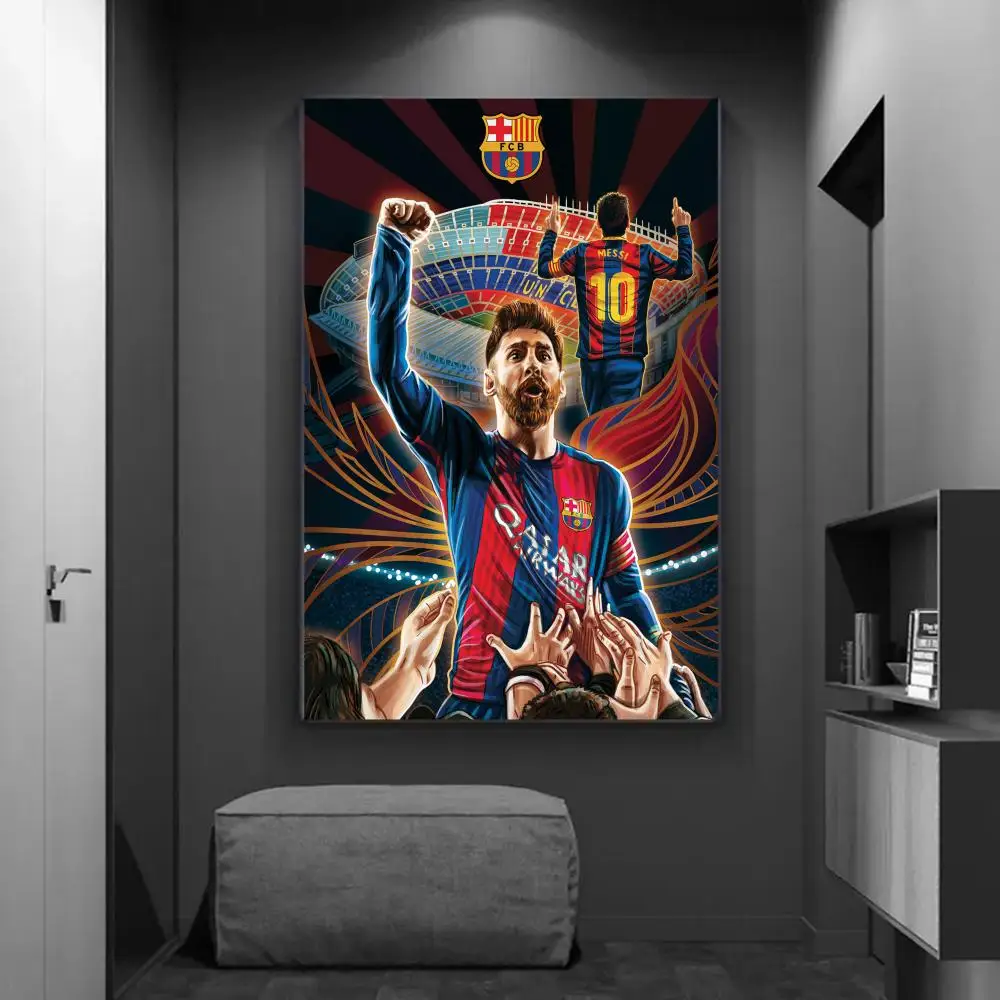 Anime Poster Poster Prints Football Star Anime Posters Sticky Decoracion Painting Wall Art White Kraft Paper Wall Decor