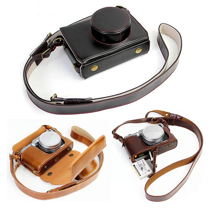 Custodia In Pelle Pu Di Alta Qualità Per Fujifilm X100 Finepix X100S Custodia Per Fotocamera Ricarica Diretta