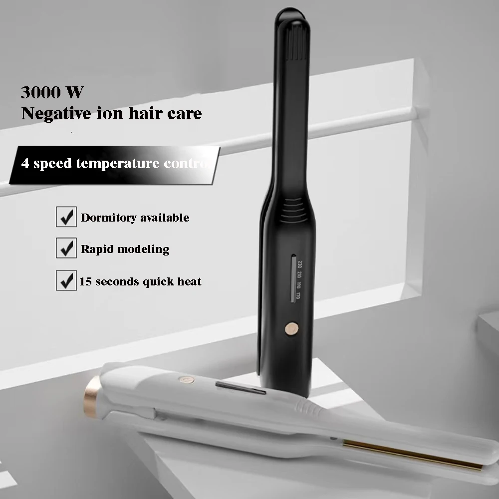 Flat Iron Mini Hair Straightener Hair Curler Fast Heating Beard Straightening Iron Small Flat Iron For Short Hair Straightener 5