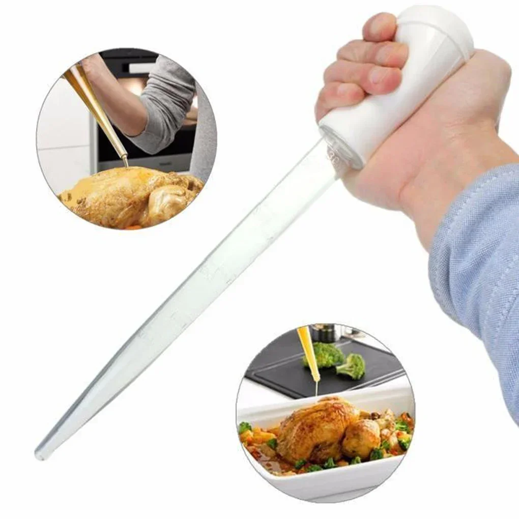 Description Picture 3 of itemNew Turkey Oil Dropper Cooking Turkey Chicken Oil Dropper BBQ Food Flavour Baster Syringe Tube Pump Pipe Kitchen Tools