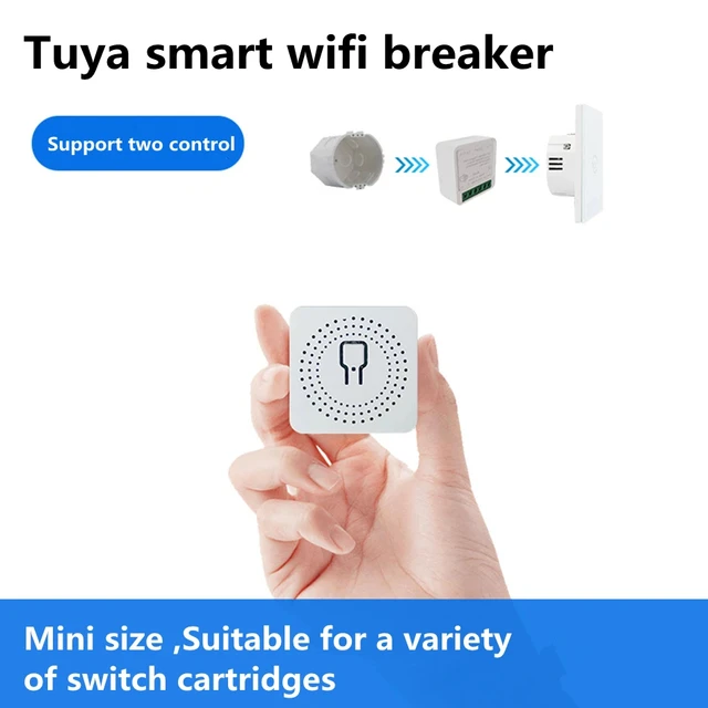 DIY WiFi Mini Smart Light Switch 16A Two Way Control Tuya/Smartlife APP Remote Control for Alexa Google Home Automation - Image 3