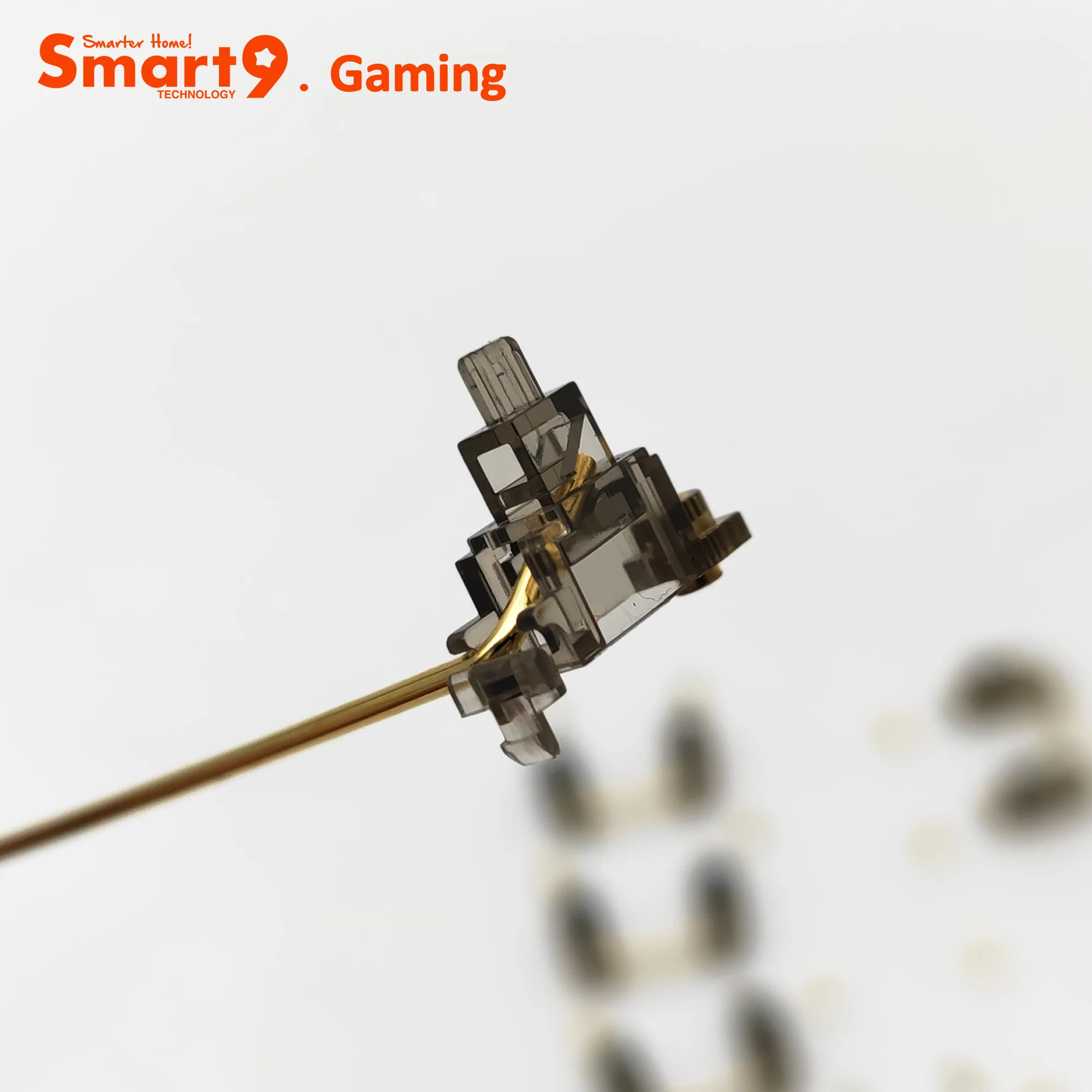 

Smart9 PCB монтажный тип винт в стабилизатор с полупрозрачным нейлоновым корпусом позолоченный шест для механической клавиатуры