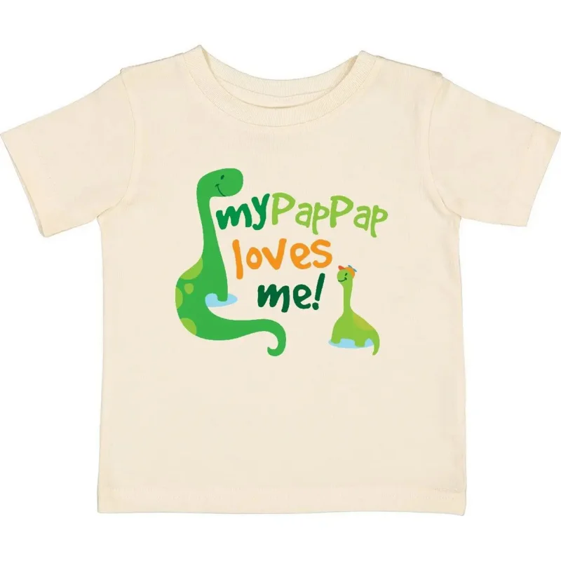 Inktastic My Pap Pap Loves Me Bolter Baby T-Shirt Nonno Grandbaby Clothing