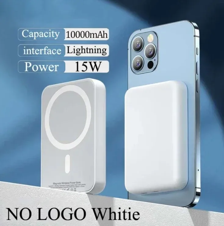 

Macsafe Power Bank Original 1:1 Magnetic Wireless Powerbank Mobile Phone External Portable Battery For MagSafe iPhone Charger