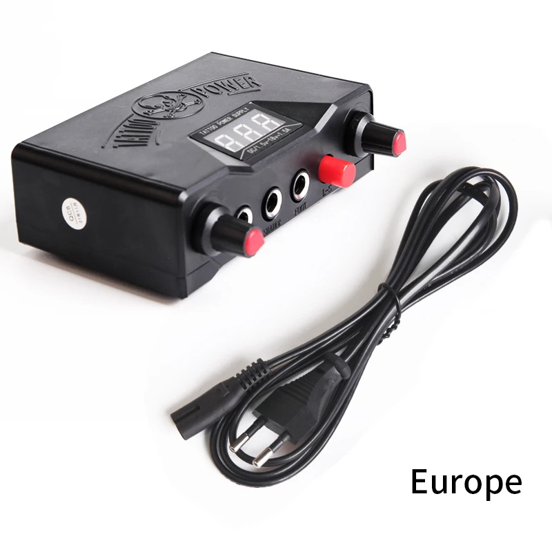 Se5c17d823d7c46399f2618bcedf18d61r Tattoo Power Kit Digital LCD Dual Mode Power Foot Pedal Clip Cable for Rotary And Coil Tattoo Gun Machine Tattoo Accessory Kit Mallzona