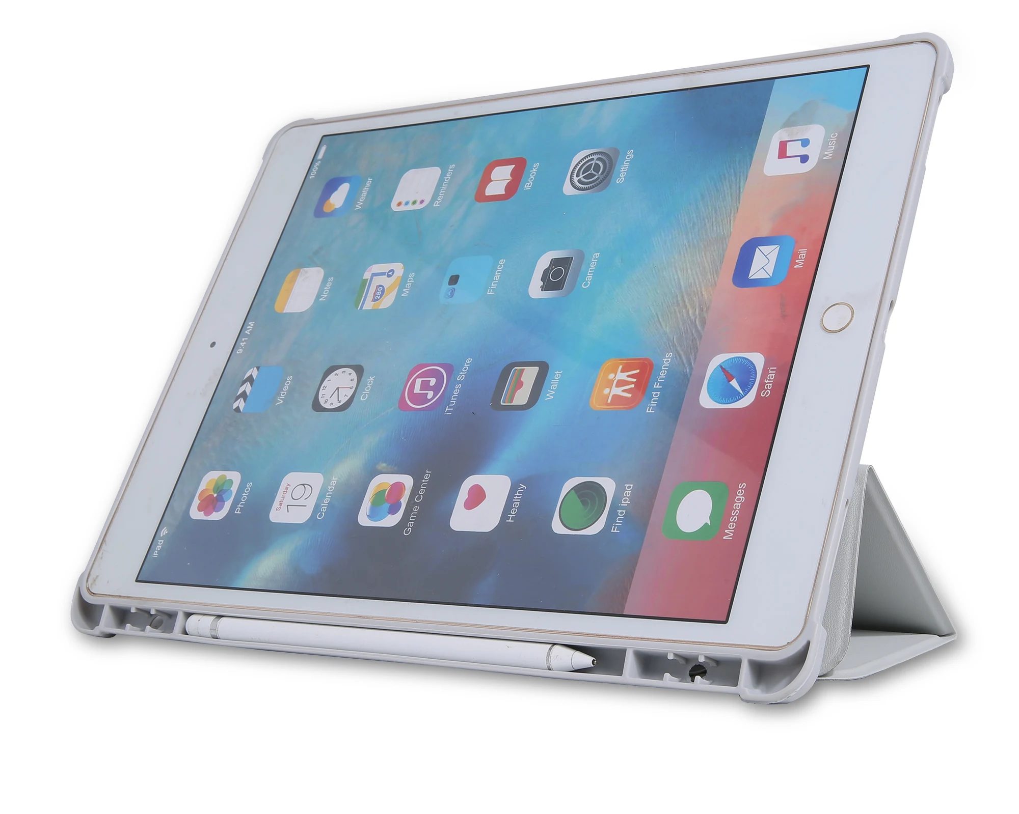 Smart Cover Case with Pencil Holder