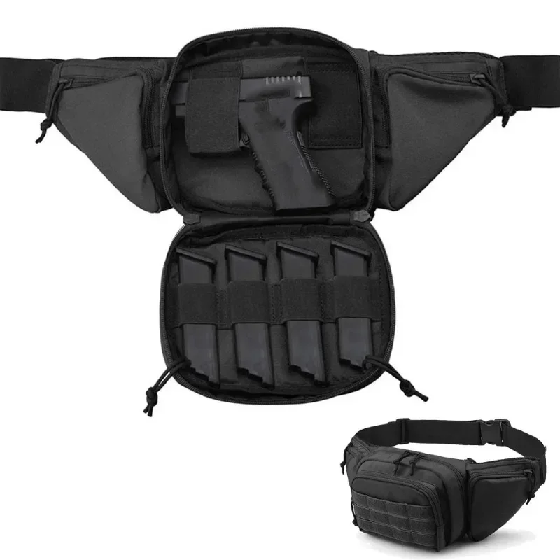 Tactical Belt Pack - Military Waist Pouch for Outdoor, EDC & 5.6" Phones (MOLLE Compatible)