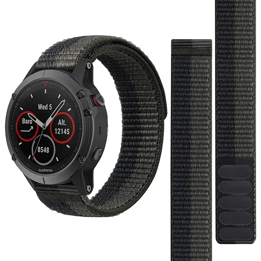 UltraFit Nylon Strap for Smart Watches – 22mm & 26mm Adjustable Band Bracelet Wristband