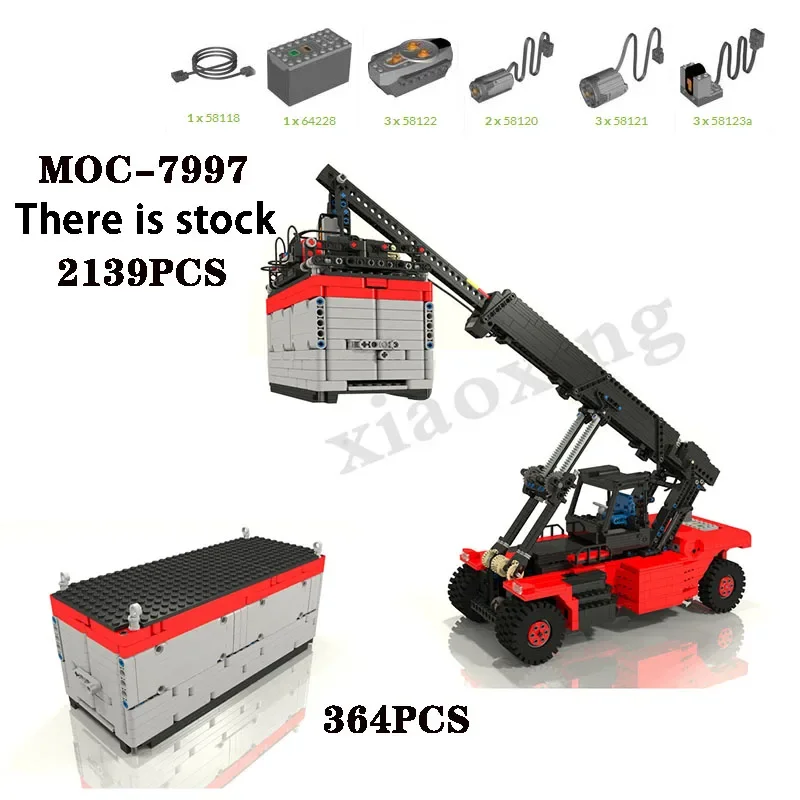 

New MOC-7997 Container Crane 2139+364PCS Spliced Parts Electric Remote Control Model Adult and Children's Educational Toy Gift