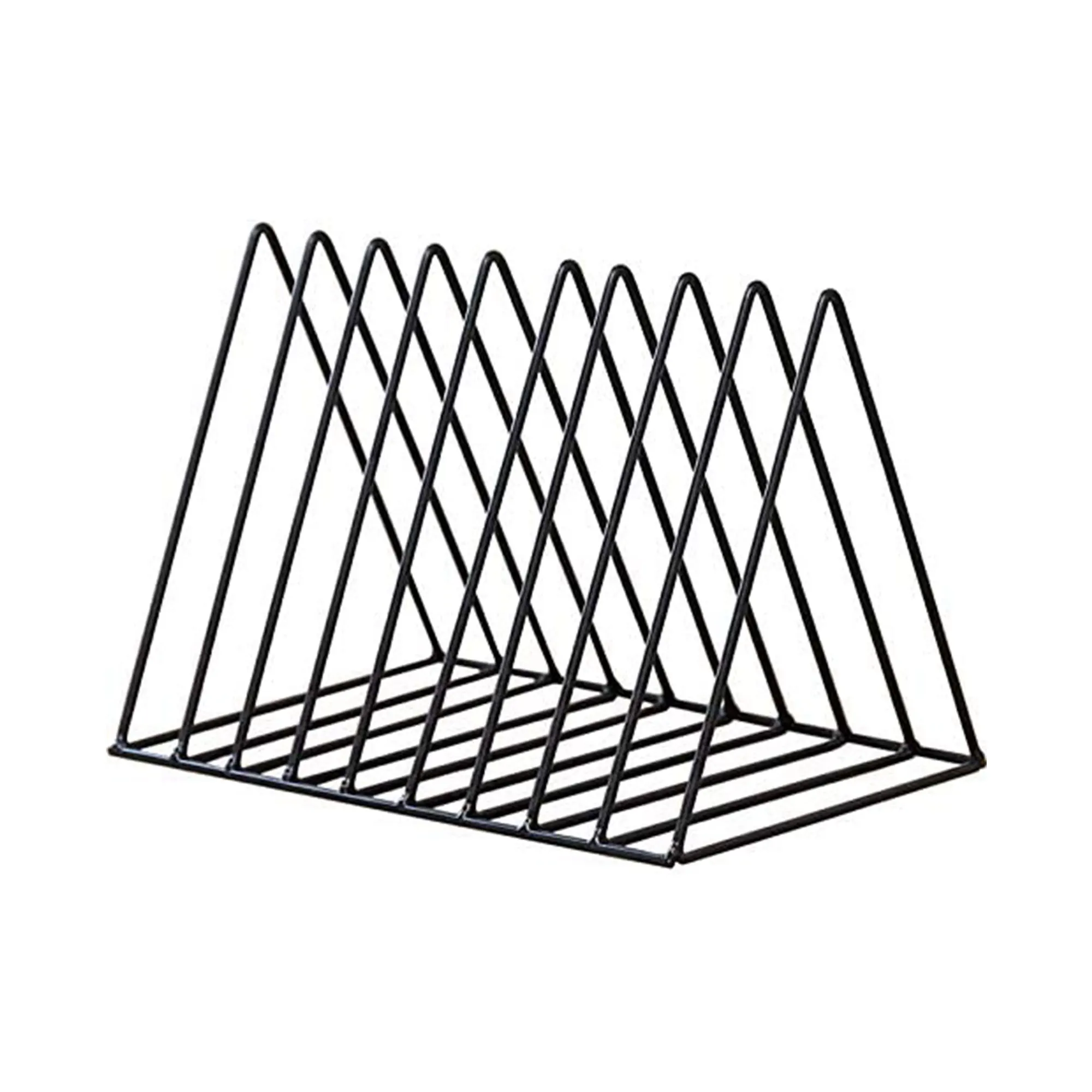 TriangleMetalWireVinylRecordStoragePlateRackStorageHolderfor