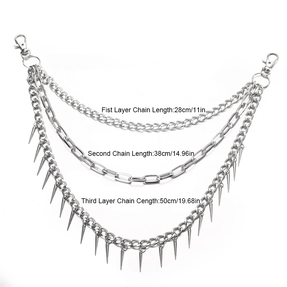 Unisex Punk Gothic Chain Belt