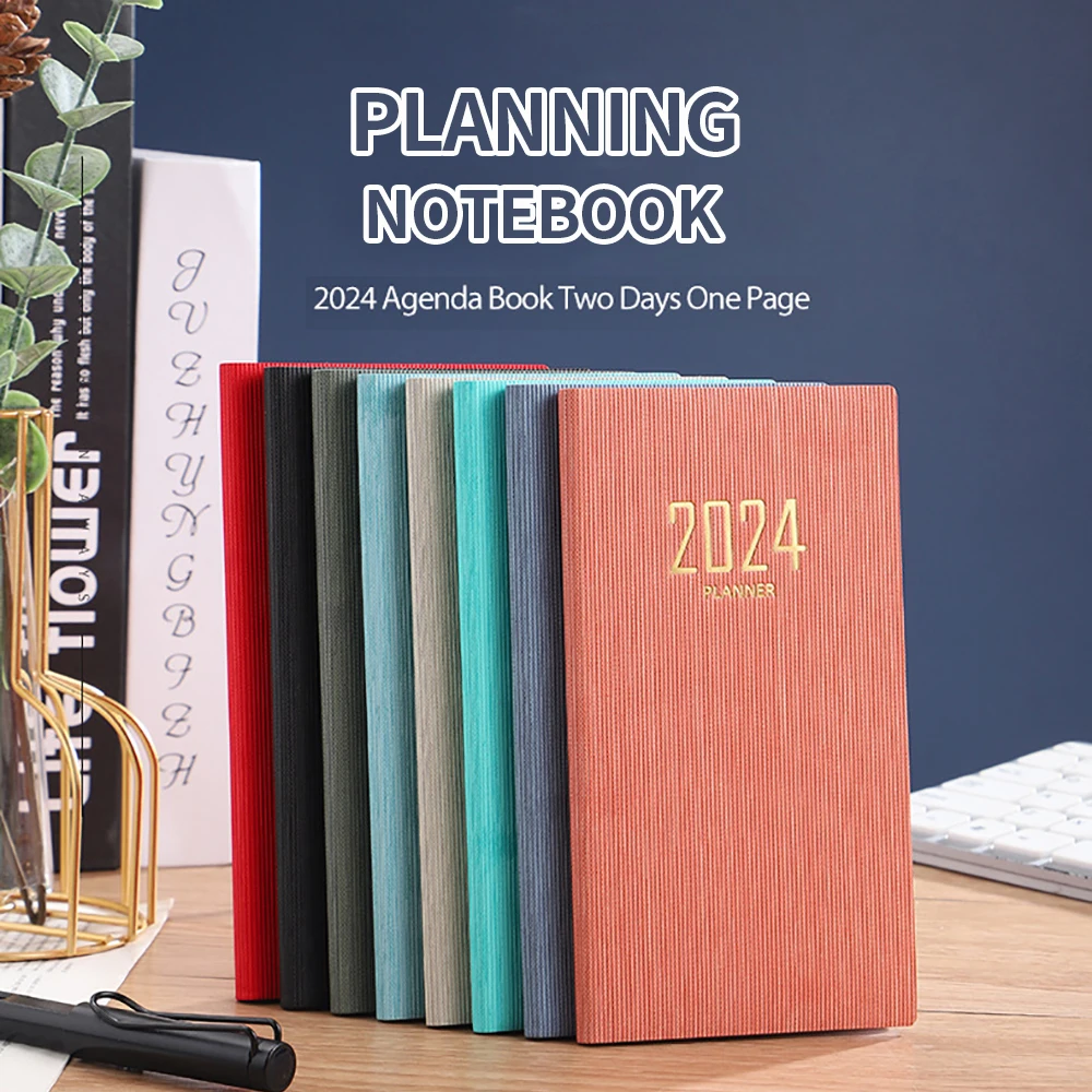 

2024 A6 Pocket Notebook 365 Days Notepad Diary Notebook Day Week Month Planner Office School Stationery