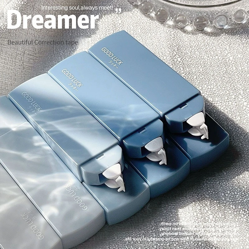 Correction Tape Stationery Set 6pcs/set Blue Color Correction Tape Series Ins Korea Creative Gradient Solid