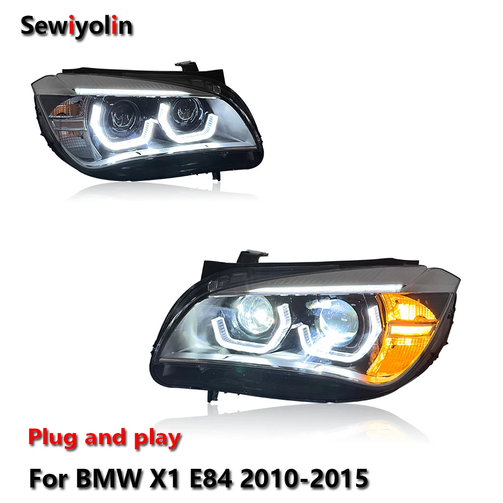 

Автомобильные аксессуары, светодиодные фары для BMW 2010-2015 X1 E84, автомобильные ДХО, противотуманные фары для прицепа, поворотный сигнал, автомобиль, подключи и работай