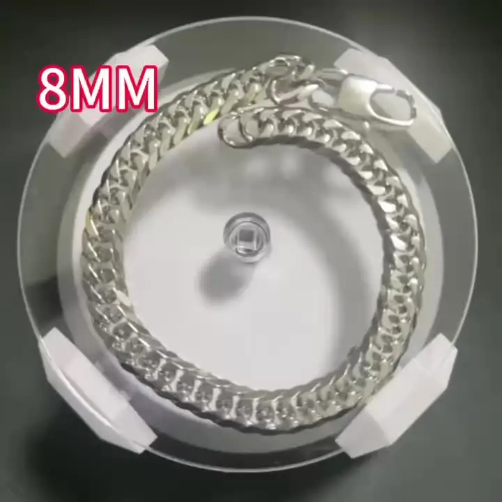 HNSP Stainless Steel Hand Chain Bracelet For Men Punk 7mm
