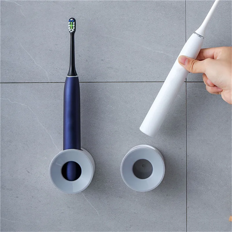 Toothbrush Holder Bathroom Electric Toothbrush Holder Wall Mounted Non-punching Durable Simple Storage Organizer toothbrush holder