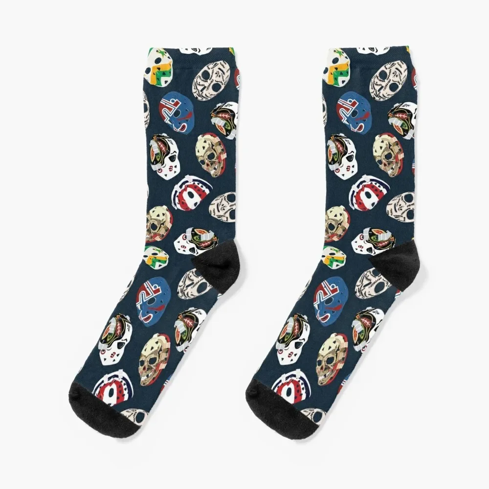 Classic Goalie Mask Pattern Socks Christmas Men's Men's Socks Luxury Women's