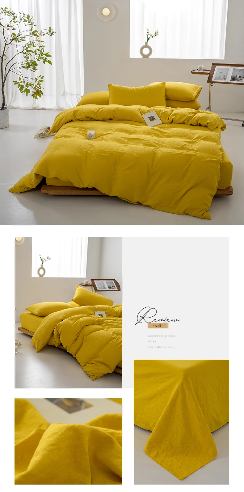 Japanese Minimalist Cotton Duvet Cover