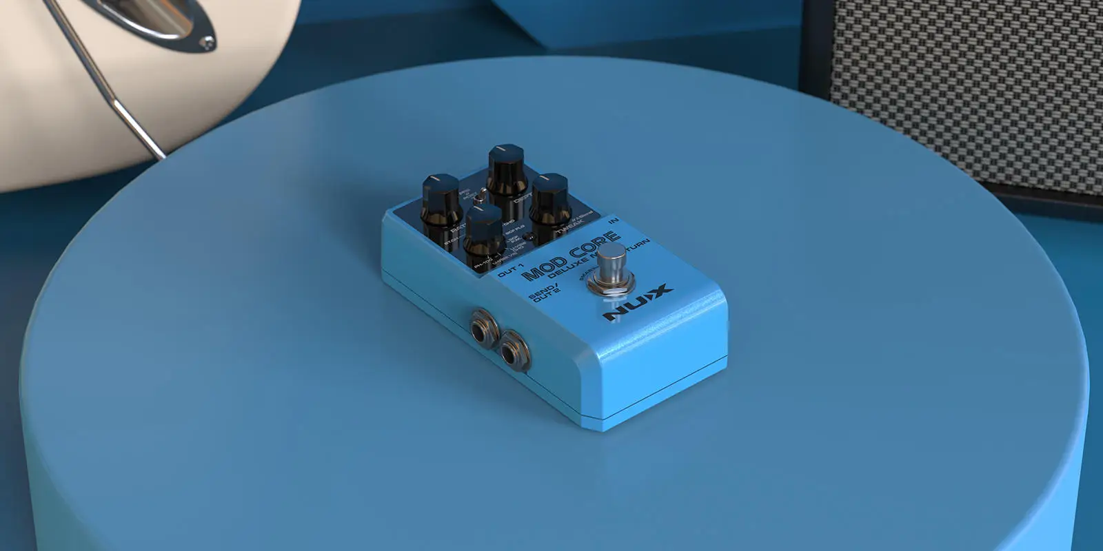 Pedal de Modulação NUX Mod Core Deluxe MKII com 8 Tipos Únicos de