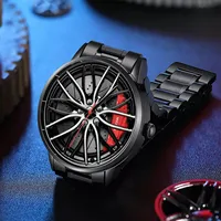 Mens Fashion Sports Watches Men Casual Waterproof Quartz Wrist Watch Creative Designed Stainless Steel Mesh Belt Wristwatches 1