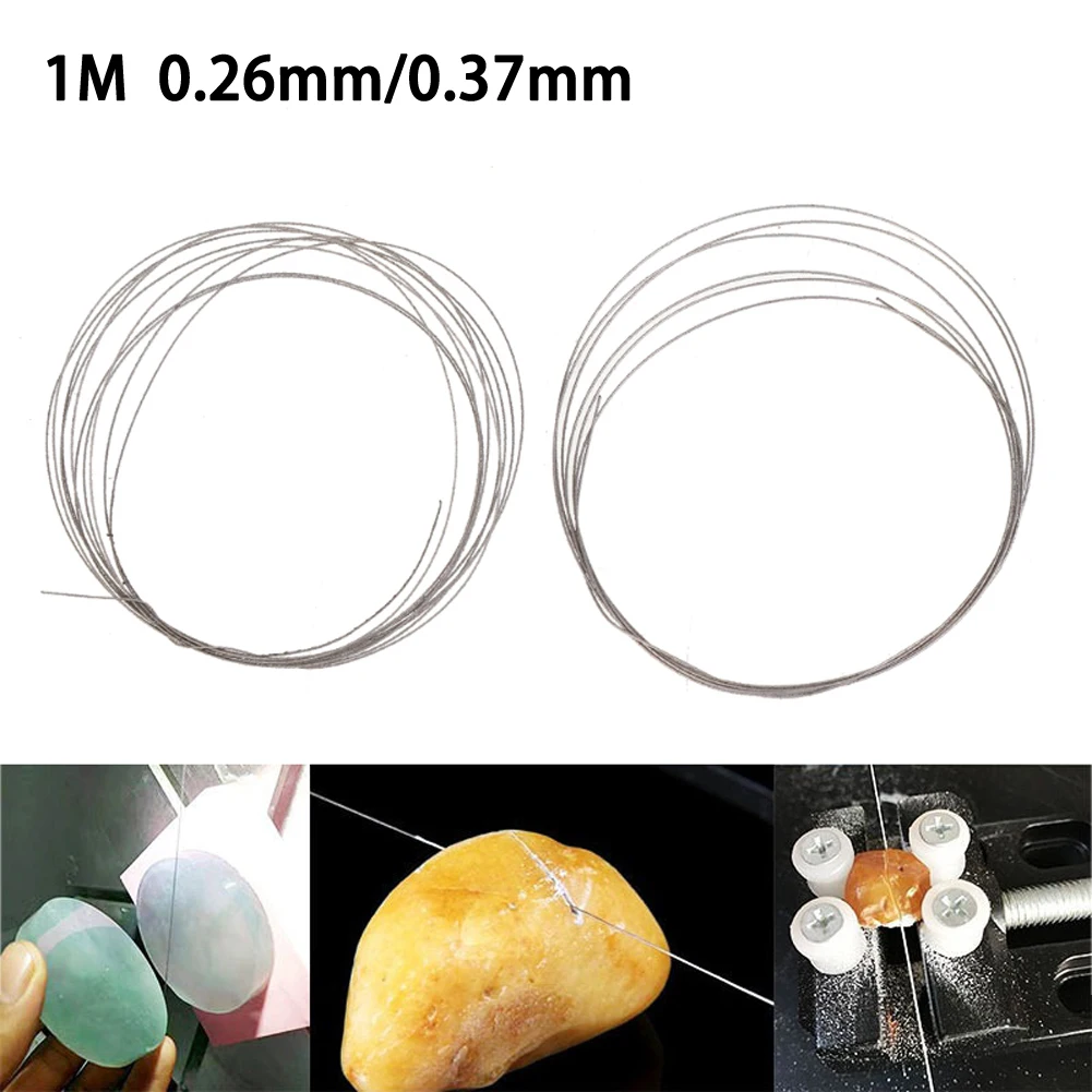 Hand Saw 1M Diamond Cutting Wire Saw Blades For Jade Glass Rock DIY Cutting Matching Supplies 0.26/0.37MM Professional Tools