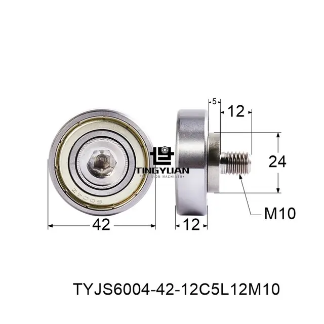 6004 Screw Bearing Cam Follower Bearing