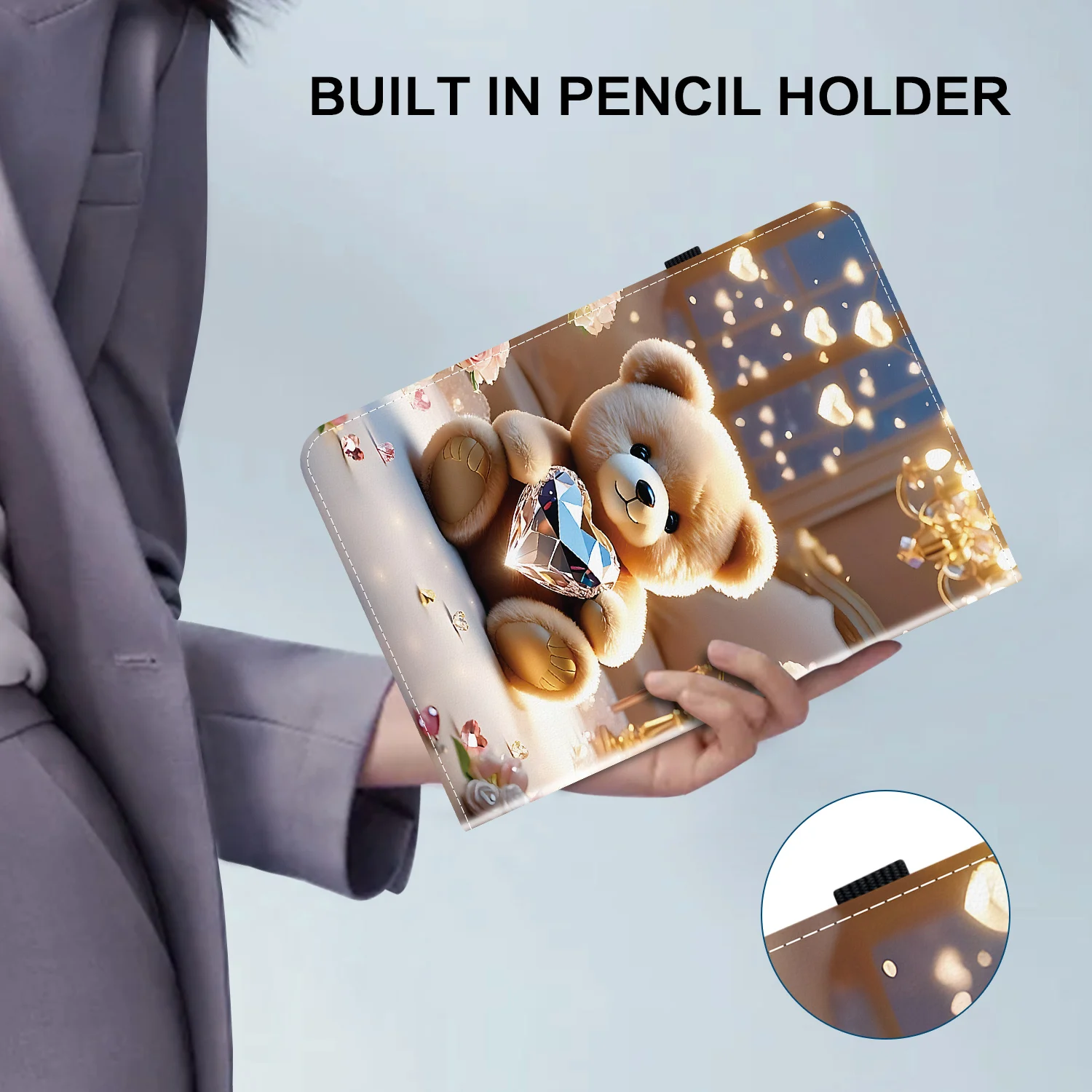 Premium Leather Tablet Case with Multi-Model Compatibility, Durable and Stylish Protection