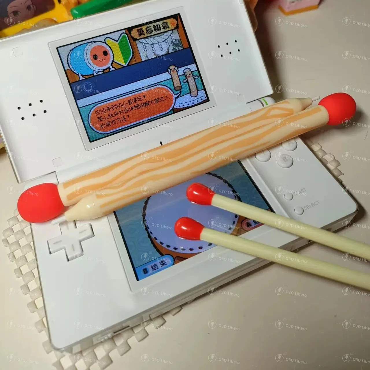 4Pcs For Nintendo NDSL Dual-screen Handheld Resistive Screen Stylus Matchstick-shaped Stylus Supports Taiko no Tatsujin Sticks