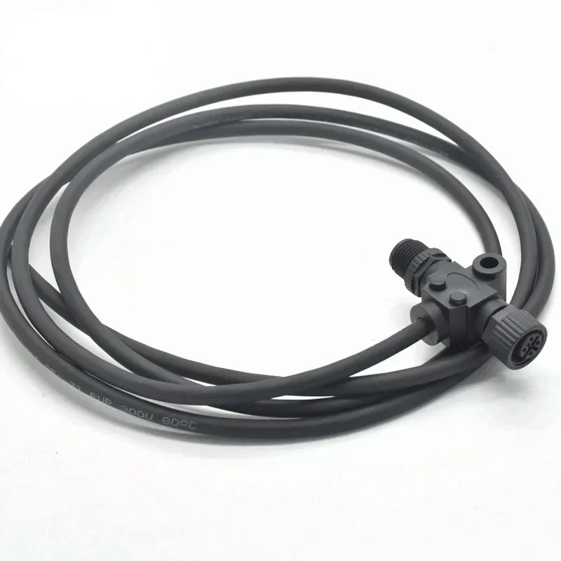 T형 전원 커넥터, M12 5P 암수 방수 커넥터, Nmea2000 항공 플러그 어댑터, 선박 및 요트용, 0.5m