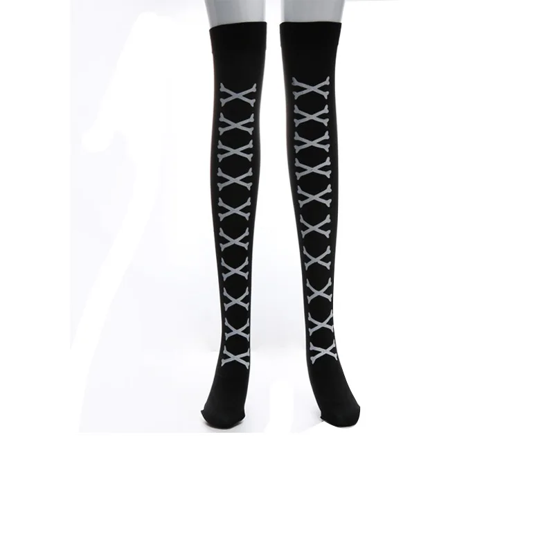 Halloween Party Skeleton Bat Spider Web Stocking Ghost Festival Prom Horror Dress Up Dance Party Stockings for Women
