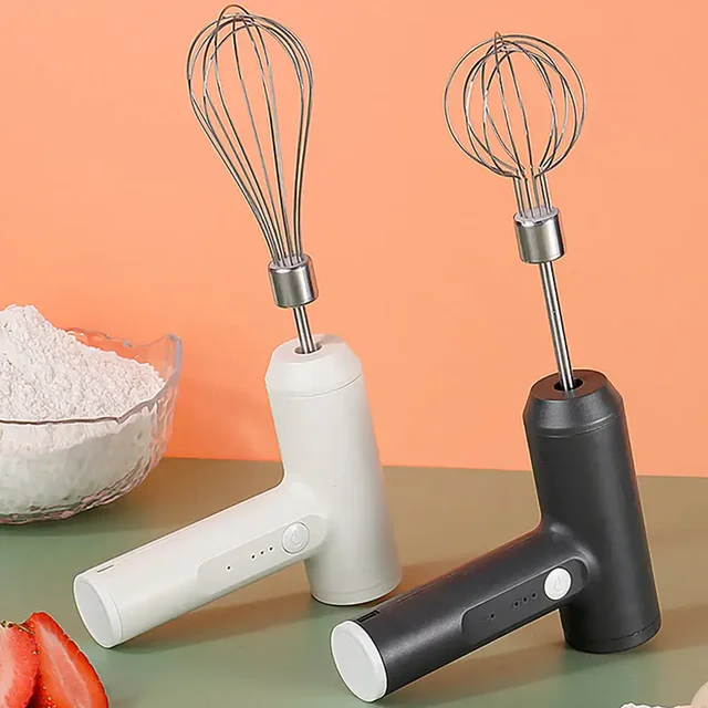 Frullatore elettrico senza fili portatile 3 velocità frullino per le uova cottura impasto torta crema Mixer utensili da cucina schiuma di latte montalatte 3