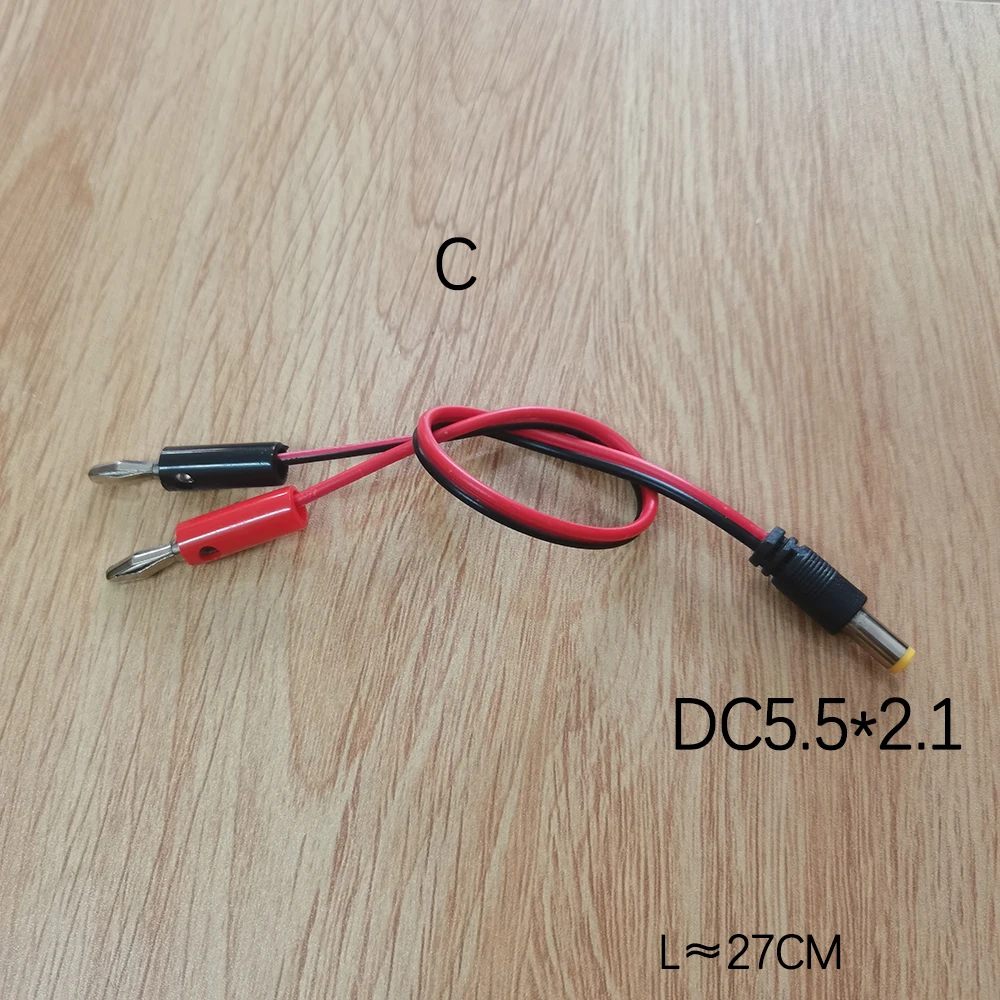 1 Stück DC 5,5 x 2,1/2,5 mm Stecker auf 4 mm Bananenstecker Kabel, DC-Stromadapter-Verbindungskabel, DC-Buchse auf 4 mm Laternenstecker-Verbindungskabel – Detail 4