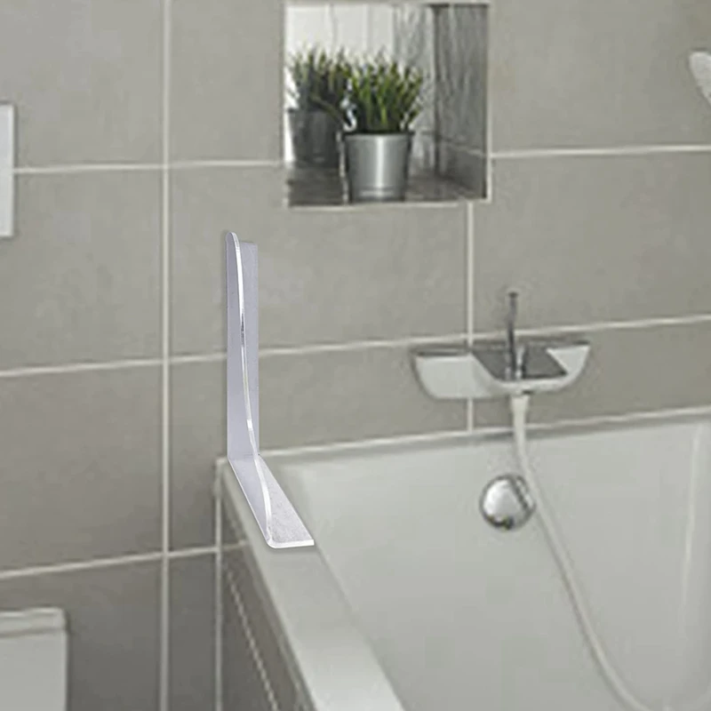 2 Pcs Bathroom Shower Splash Guard For Tub, Bathtub Water Guards, Shower Water Guard For Bathtub Shower Guards Removable, Bathtub Water Splash Guards Corner Guards To Keep Water In Shower Bath