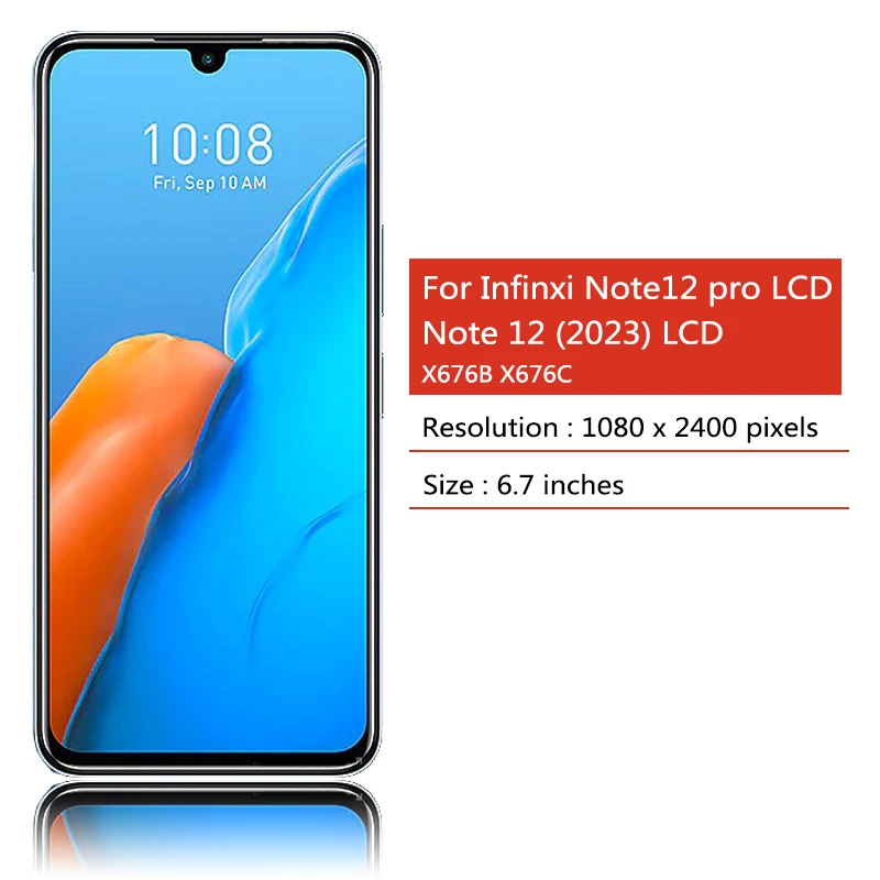AMOLED For Infinix Note 12 5G 2023 X676C X663 X671 LCD Note12 Pro